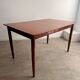 Ancienne table en teck rectangulaire design scandinave des années 60 vintage