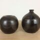 Paire de vases boule style scandinave, céramique