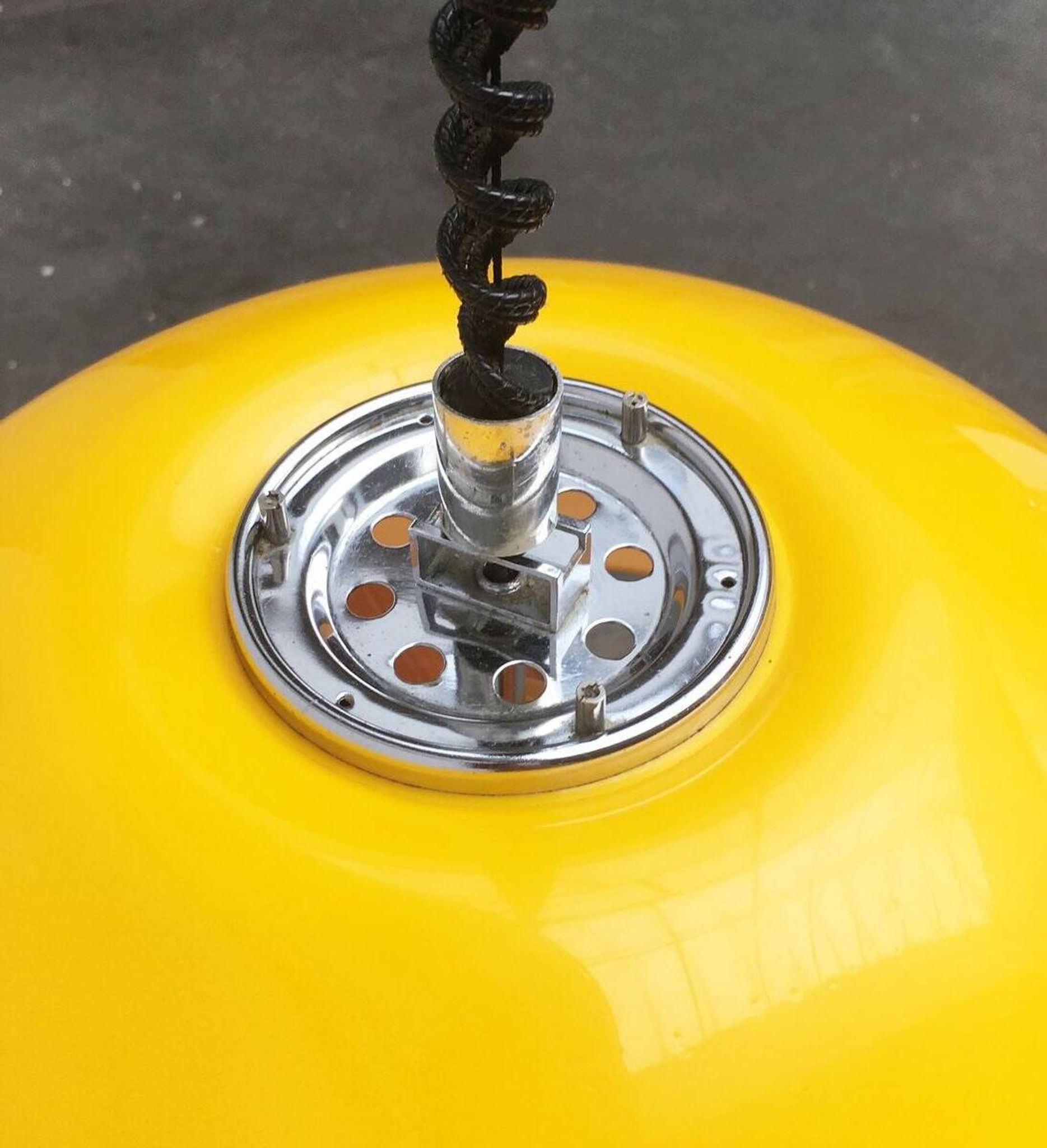 Lampe suspendue Space Age Cabras par Luigi Massoni pour Guzzini