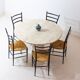 Organic travertine dining table, Italy 1970s
