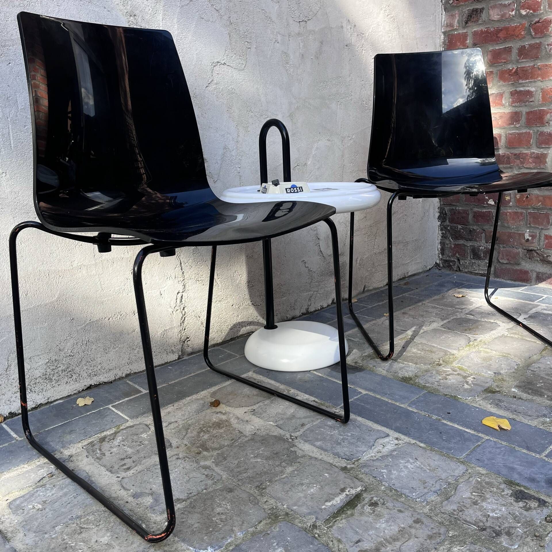2 polycarbonate chairs 1980