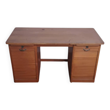 Bureau vintage en chêne 1950s