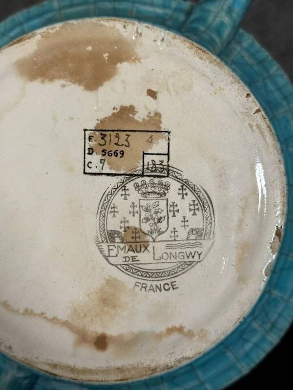 Longwy : Importante coupe ou vide poche en émaux polychromes cloisonnés