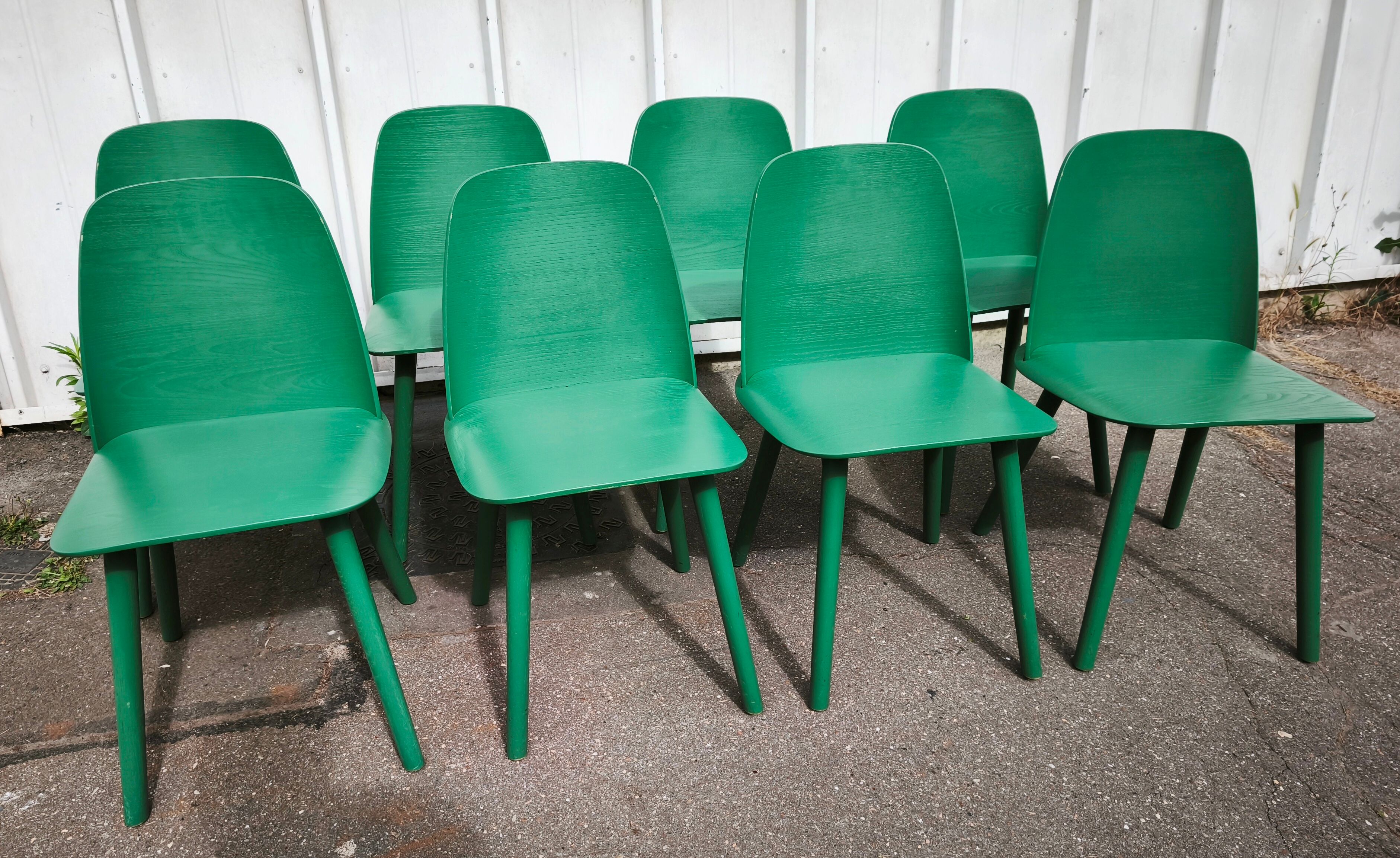 Suite de 8 chaises Nerd Chair, Muuto