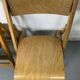 Paire de chaise pliante dépareillés en bois