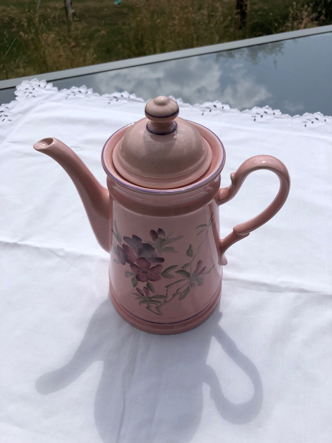 Floral pattern coffee maker
