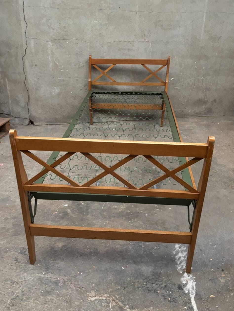 1950s boarding school bed
