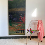 Oil painting on wood