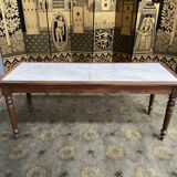 Louis Philippe marble farmhouse loom table