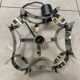 space age chrome metal suspension