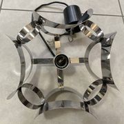space age chrome metal suspension