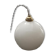 Suspension walkman old opaline white globe spirit night light 1930 Art Deco TBE Ø 13 cm
