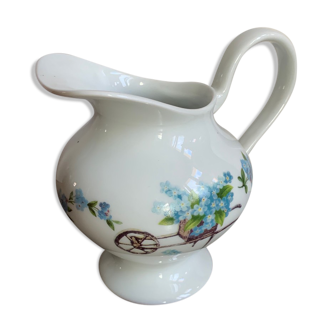 Limoges porcelain milk jug b & c forget-me-not flowers in perfect condition