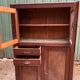 Vintage Parisian pine cabinet.