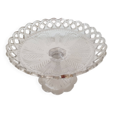 Old cup in molded glass colorless decorative table mignardises