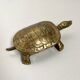 Vintage brass turtle ashtray