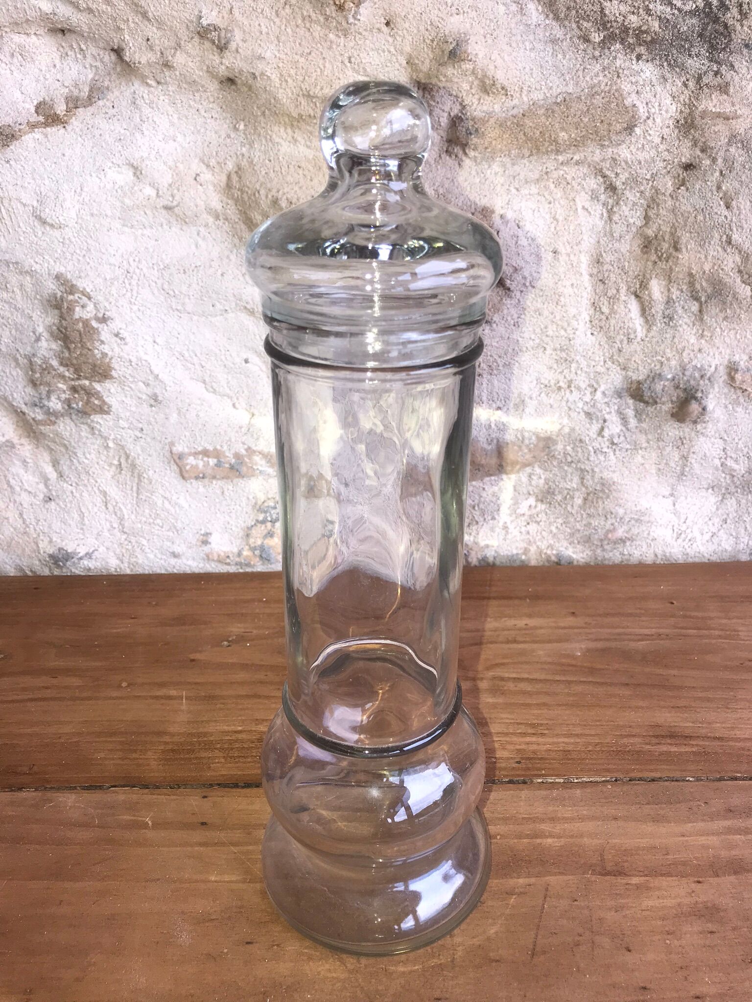 Glass apothecary jar