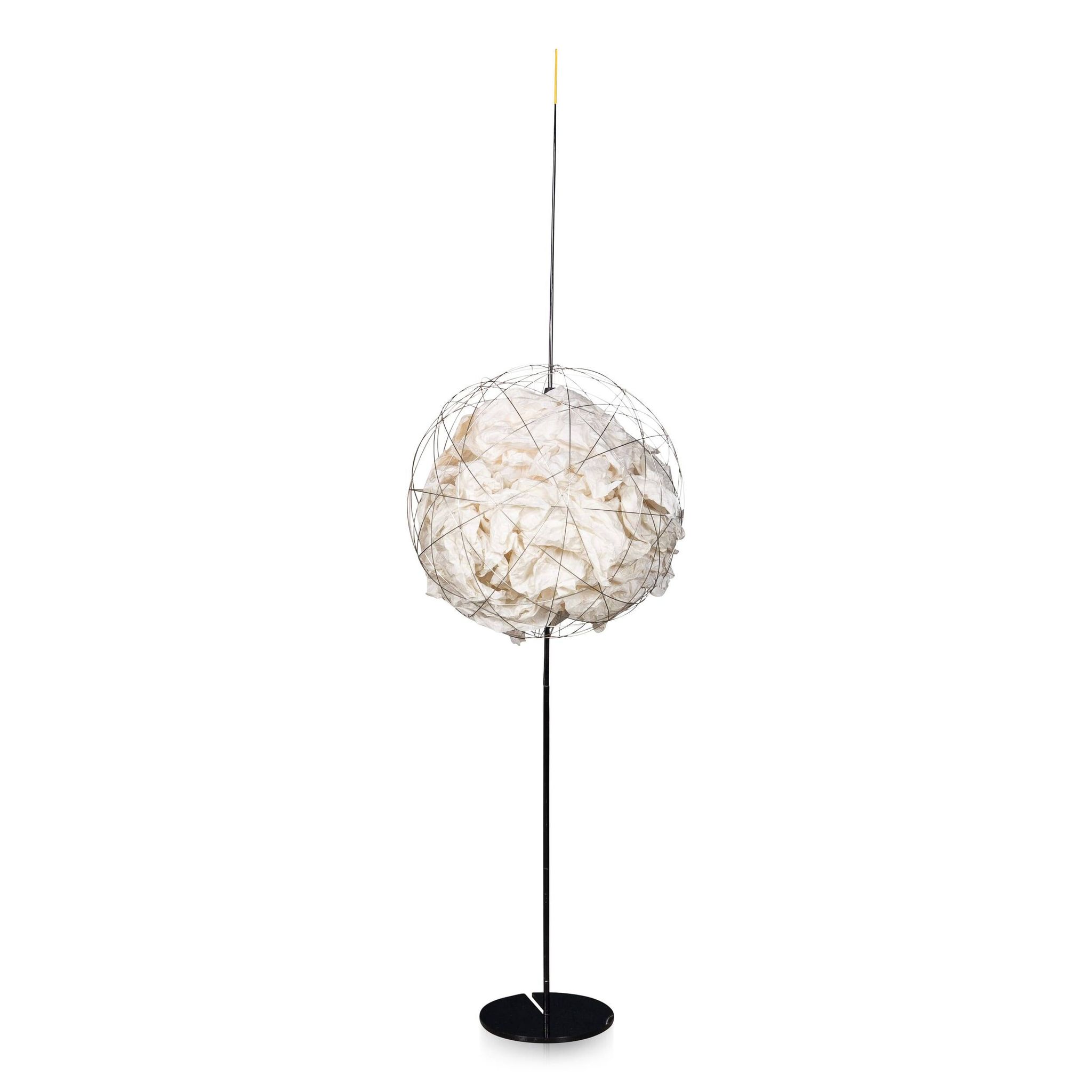 VINTAGE 20thC GERMAN METAL & PAPER FLOOR LAMP BY INGO MAURER c.1990