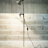 Metal two-spot floor lamp by Aluminor, 70s