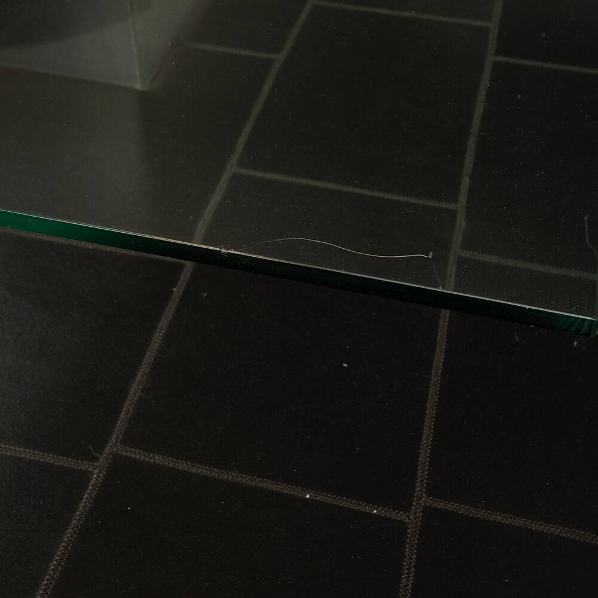 Coffee table with pecari leather base by Tito Agnoli for Caleido, 1970