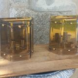 Pair of Pro Brennstelle designer wall lights from the 70s