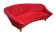 Arc years 50/60 Curved Arc styl Italian sofa