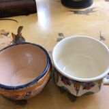 Set of Quimper large cups