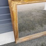 Gilded carved wooden mirror