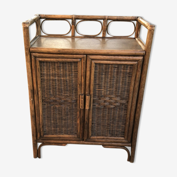 Vintage rattan buffet