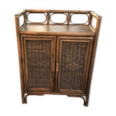 Vintage rattan buffet