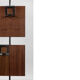 Vintage modern german geometric wall coat rack with umbrella stand, 1960s