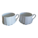 Antique white porcelain Art Nouveau cups