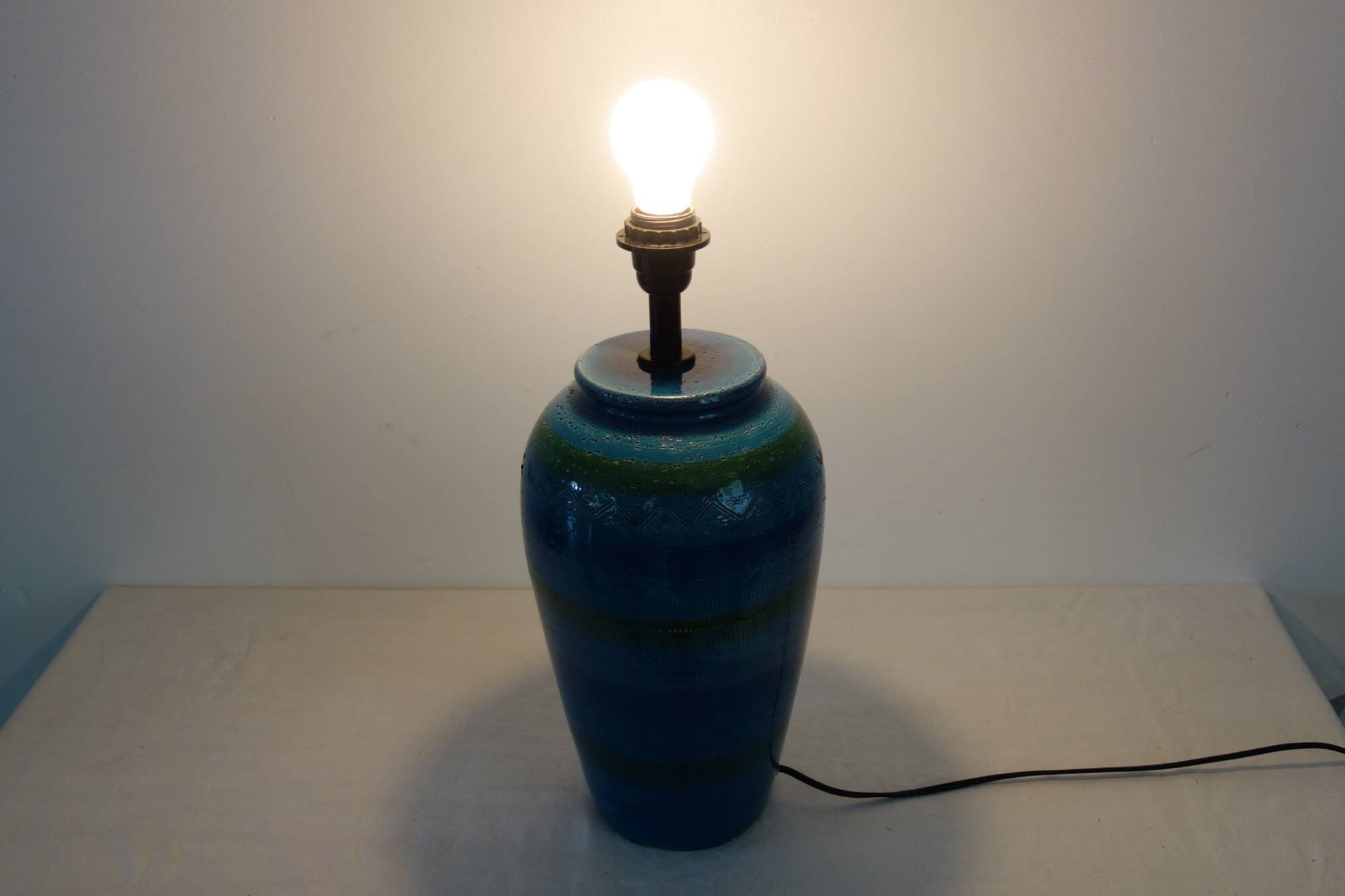 Bitossi ceramic lamp bases Italy 1970s
