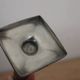 Soliflore or vintage candle holder in silver-plated metal – Fluted column on a square base