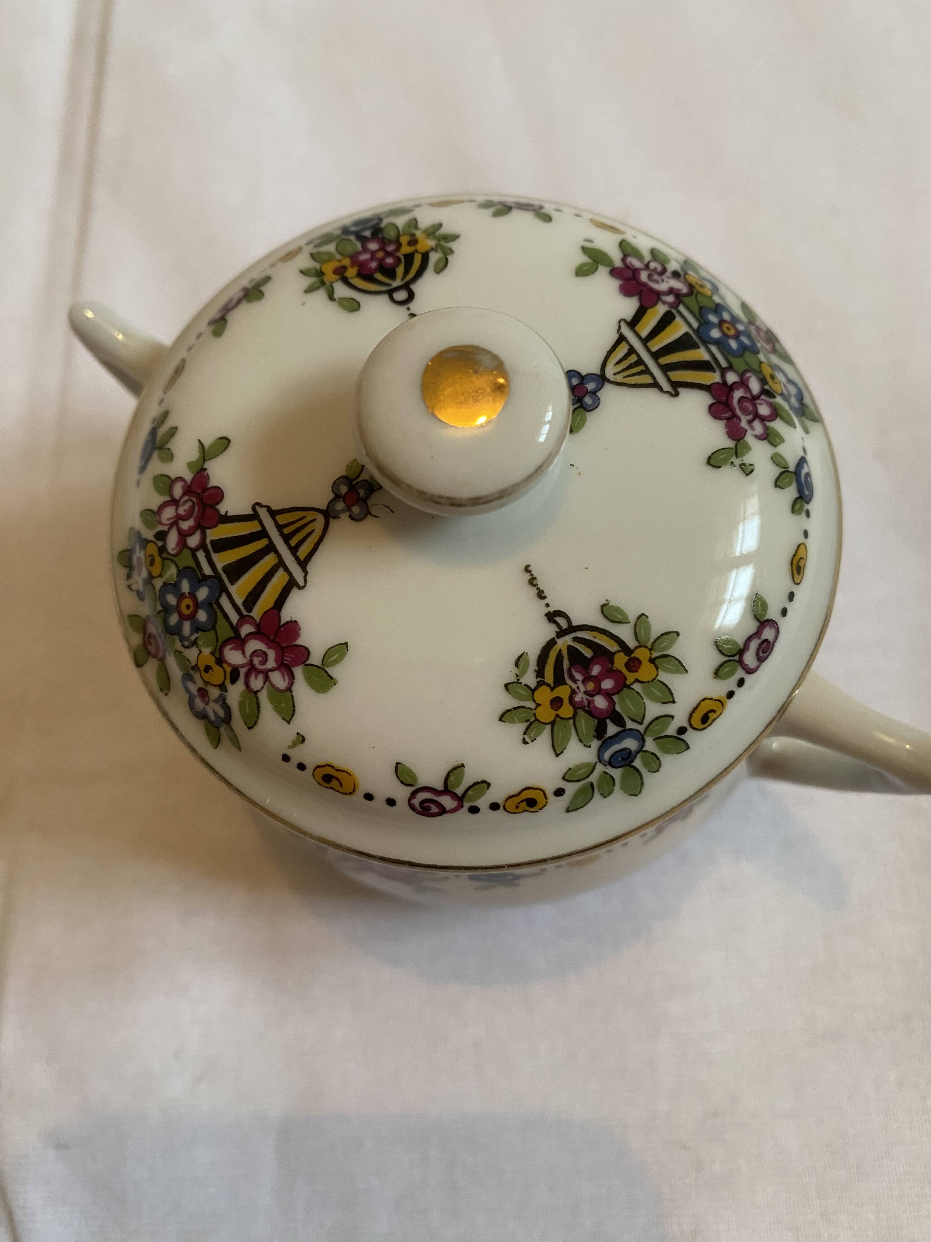 Limoges porcelain sugar bowls