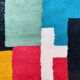 Abstract Moroccan rug - Beni Ouarain rug 2.5/1.5