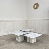 Set of 3 marble nesting tables