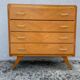 Commode scandinave pied compas