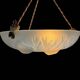 Sabino art deco basin ceiling light signed 1930 France