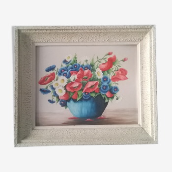 Peinture Bouquet de Coquelicots