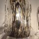 Murano glass "oyster" table lamps. Italy, 1960s.