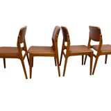 Set of 4 Danish dining chairs, 1970s