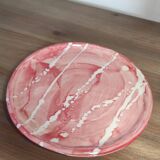 Set of 2 red enamel plates