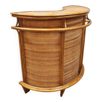 Vintage rattan bar