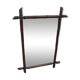 Miroir bambou ancien 58x37cm