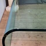 Large glass coffee table