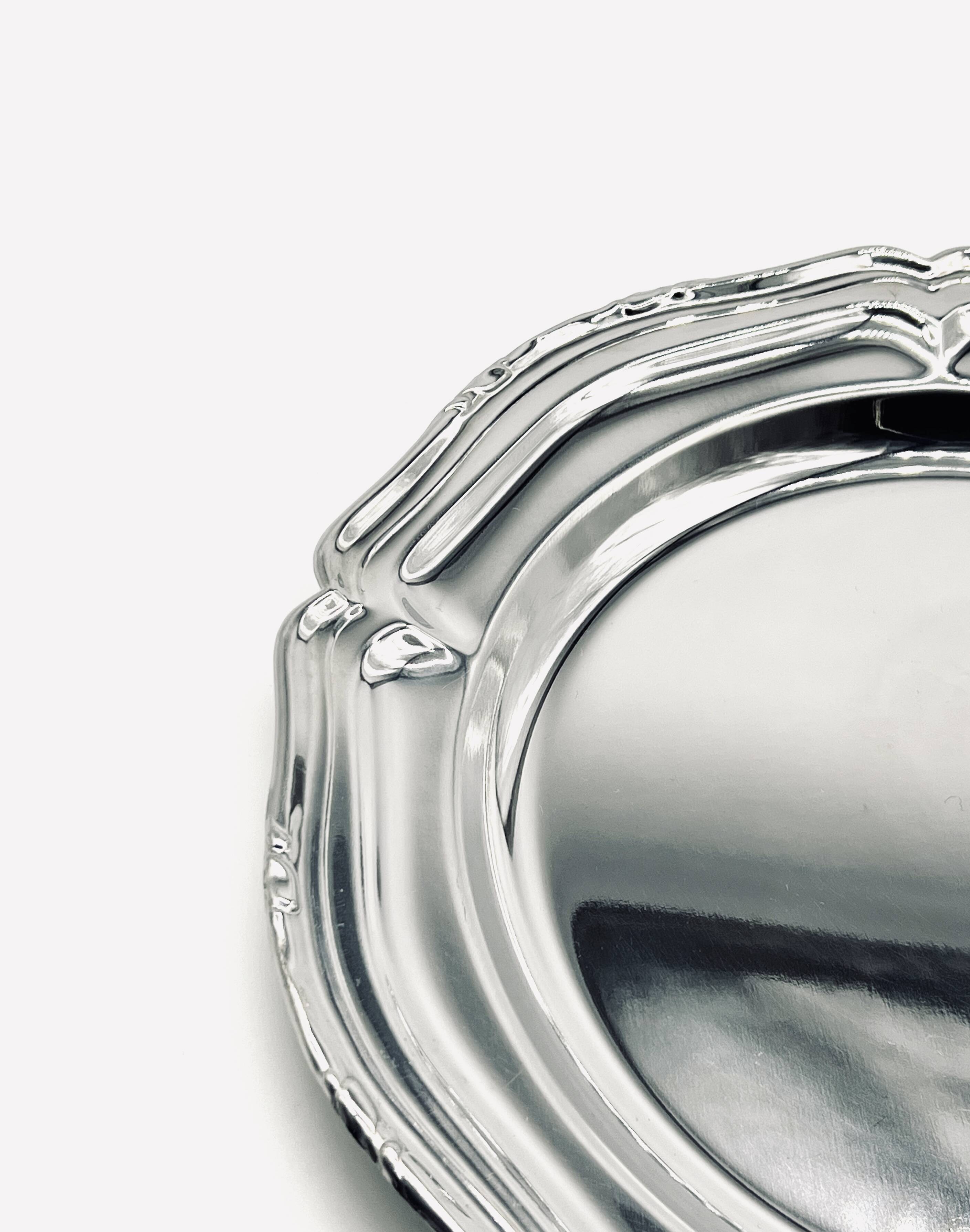 Small stainless steel dish
