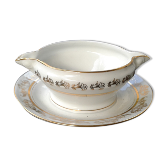 Saucier. Porcelain. signed LJ-cie