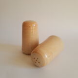 Vintage stoneware salt and pepper shaker set