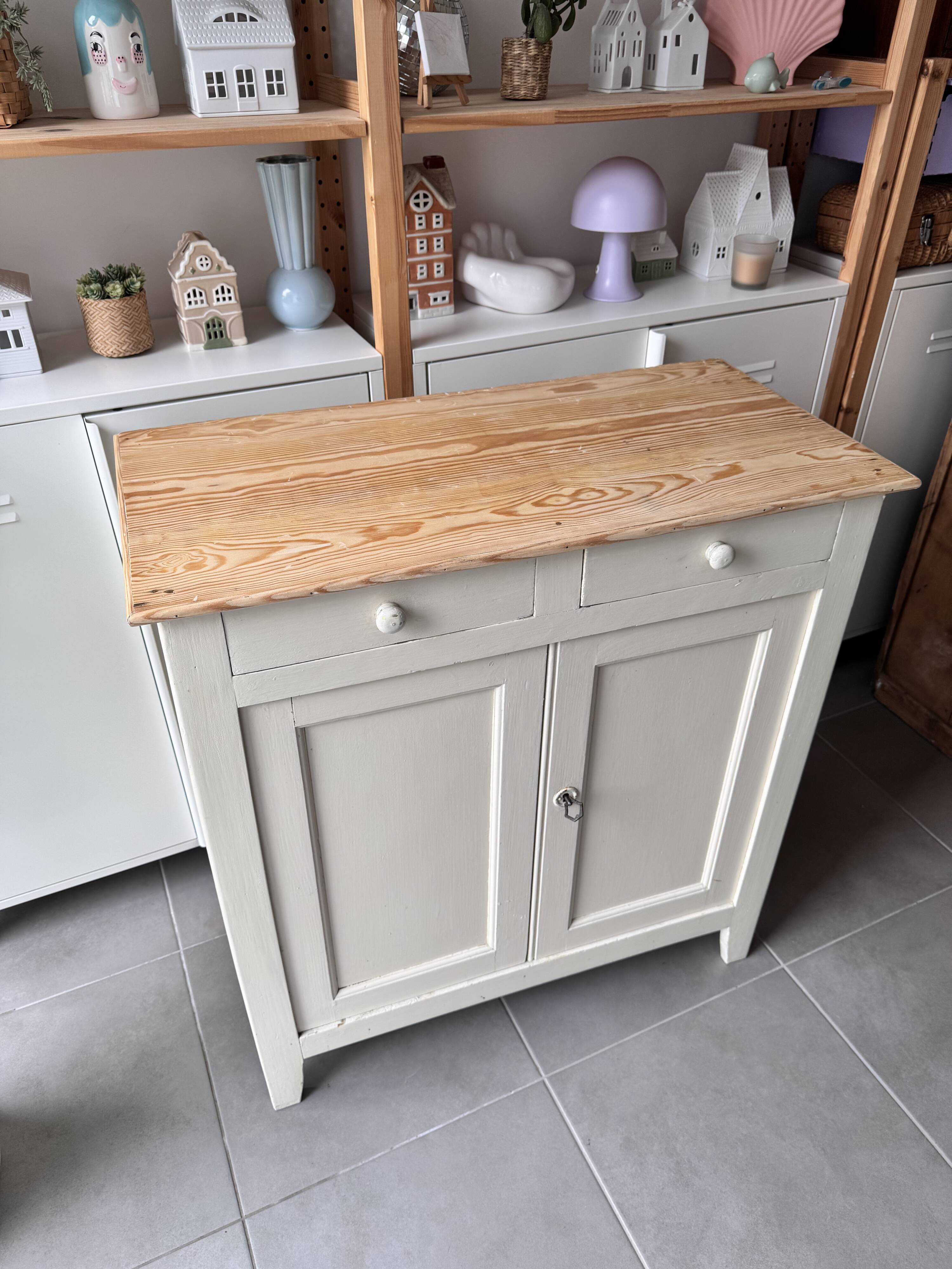 Parisian buffet, antique storage furniture, vintage wooden cupboard